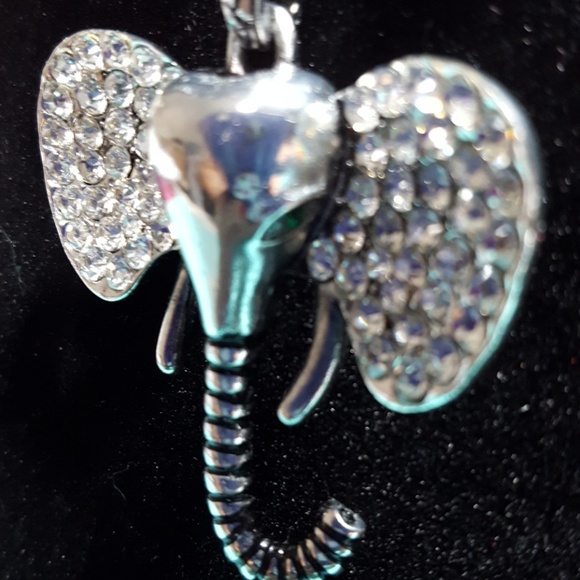 Creature Couture Elephant Necklace in 26 inch silverton. - Picture 3 of 5